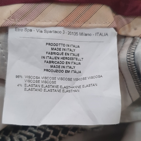 ETRO Spa Via Spartaco Printed Pants - Picture 5 of 11